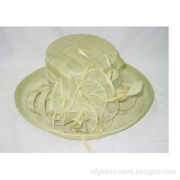 Funky Casual Party Sinamay Ladies Hats For Women , Wide Bri